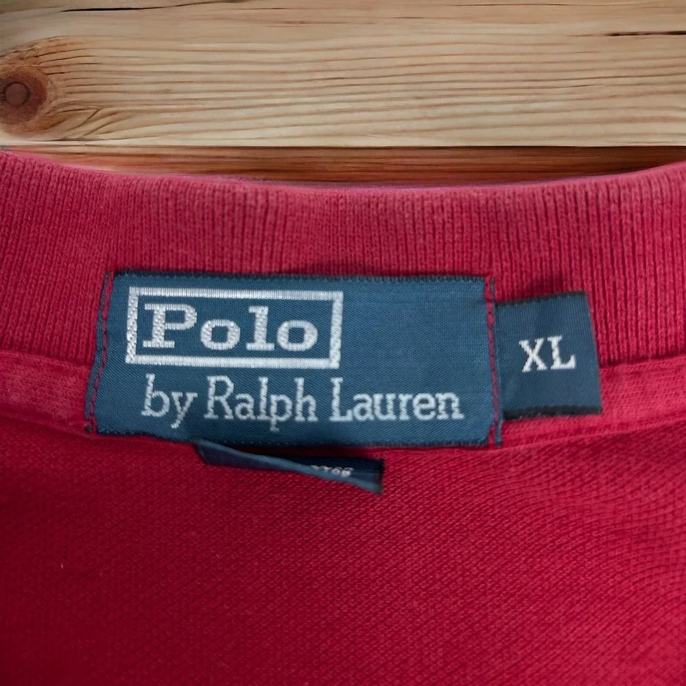 Polo By Ralph Lauren Polo Shirt XL Red Chest‎ Size 24